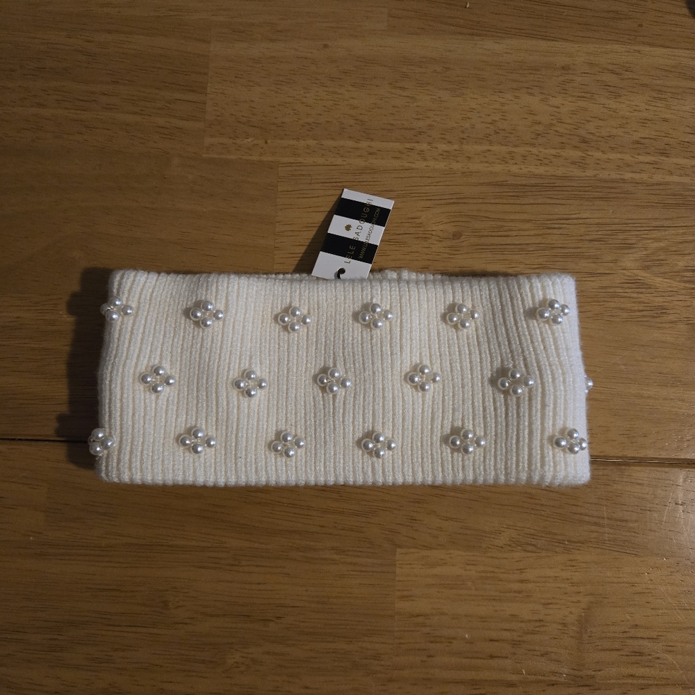 NWT Lele Sadoughi Pearl Cluster Earwarmer Headband